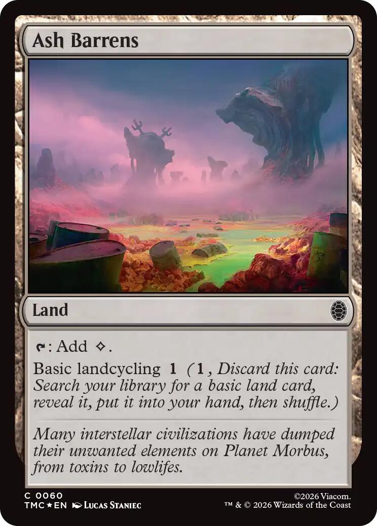 Ash Barrens (Surge Foil) [Teenage Mutant Ninja Turtles Commander] | I Want That Stuff Brandon