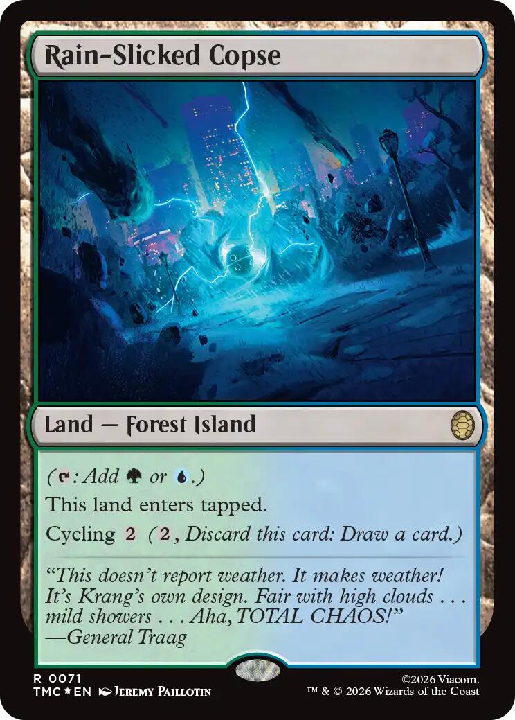 Rain-Slicked Copse (Surge Foil) [Teenage Mutant Ninja Turtles Commander] | I Want That Stuff Brandon