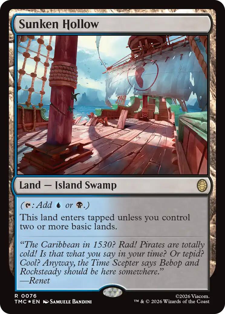 Sunken Hollow (Surge Foil) [Teenage Mutant Ninja Turtles Commander] | I Want That Stuff Brandon