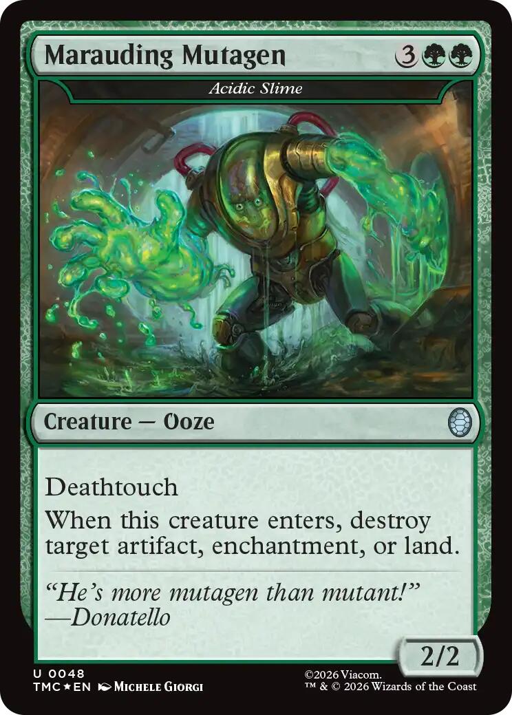 Marauding Mutagen - Acidic Slime (Surge Foil) [Teenage Mutant Ninja Turtles Commander] | I Want That Stuff Brandon