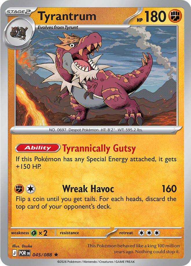 Tyrantrum (045/088) [Mega Evolution: Perfect Order] | I Want That Stuff Brandon