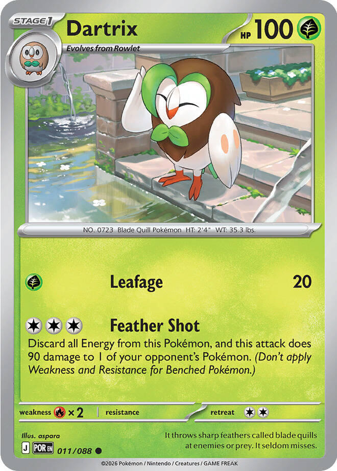 Dartrix (011/088) [Mega Evolution: Perfect Order] | I Want That Stuff Brandon