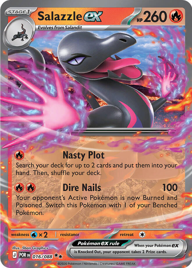 Salazzle ex (016/088) [Mega Evolution: Perfect Order] | I Want That Stuff Brandon