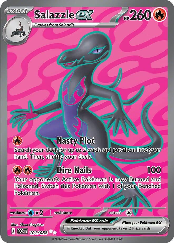 Salazzle ex (101/088) [Mega Evolution: Perfect Order] | I Want That Stuff Brandon