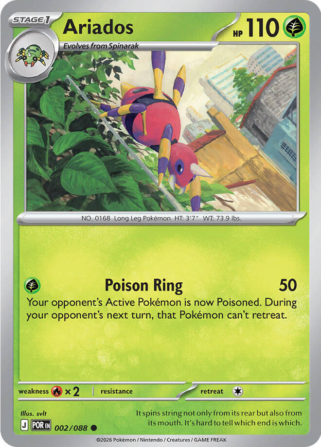 Ariados (002/088) [Mega Evolution: Perfect Order] | I Want That Stuff Brandon