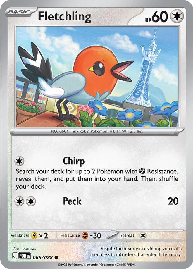 Fletchling (066/088) [Mega Evolution: Perfect Order] | I Want That Stuff Brandon
