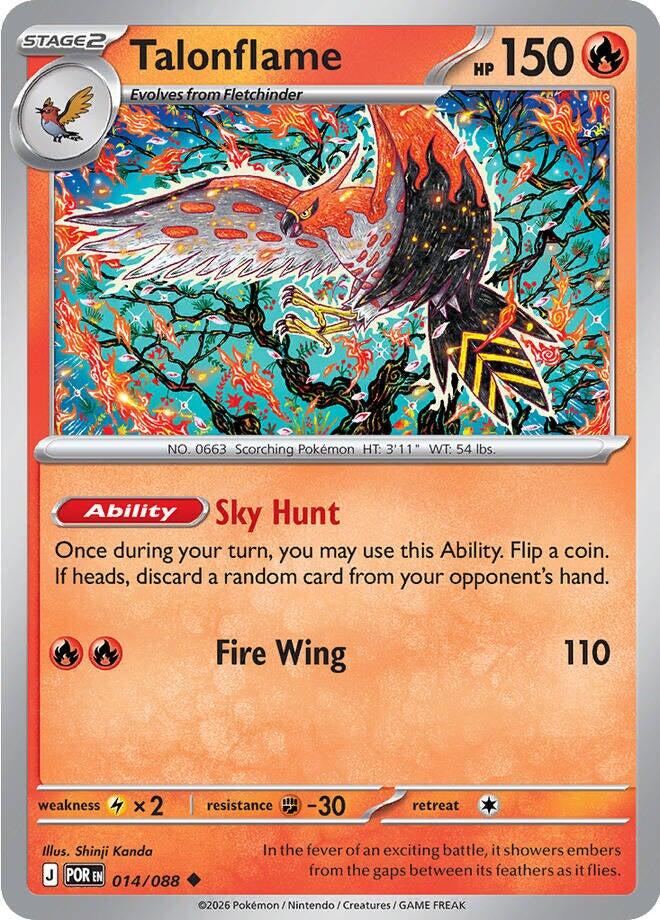 Talonflame (014/088) [Mega Evolution: Perfect Order] | I Want That Stuff Brandon