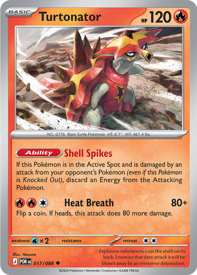 Turtonator (017/088) [Mega Evolution: Perfect Order] | I Want That Stuff Brandon
