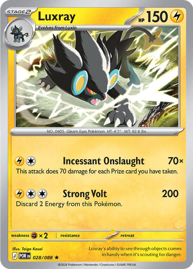 Luxray (028/088) [Mega Evolution: Perfect Order] | I Want That Stuff Brandon