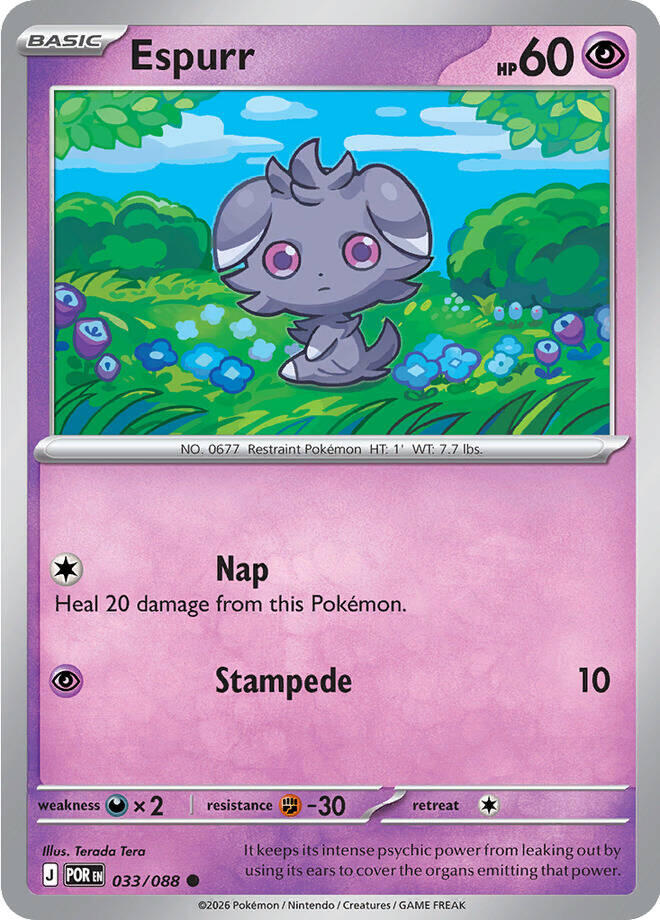 Espurr (033/088) [Mega Evolution: Perfect Order] | I Want That Stuff Brandon