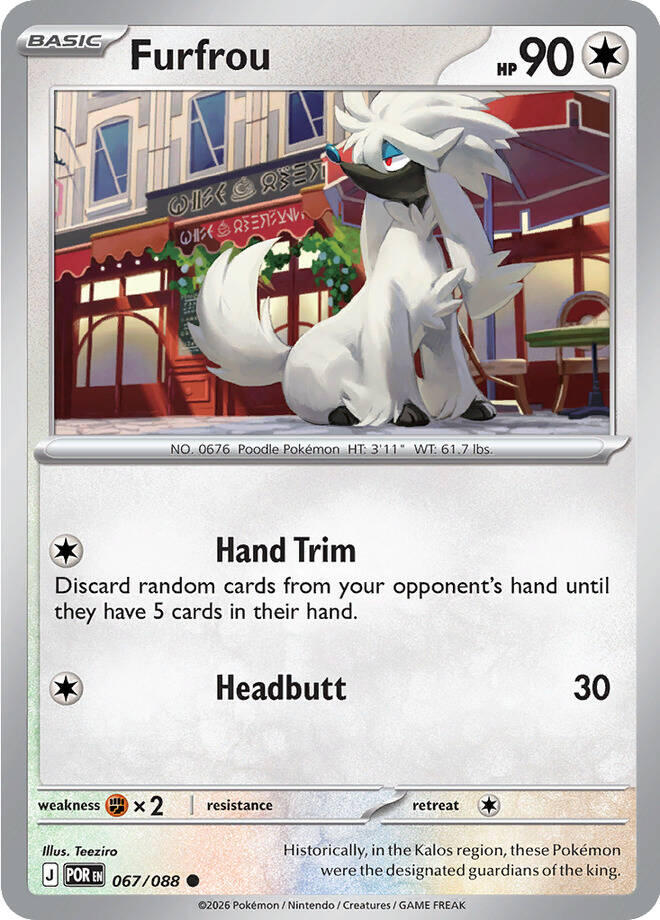 Furfrou (067/088) [Mega Evolution: Perfect Order] | I Want That Stuff Brandon
