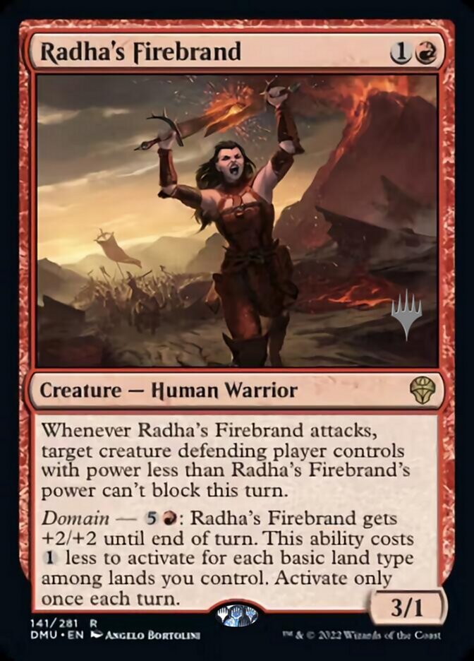 Radha's Firebrand (Promo Pack) [Dominaria United Promos] | I Want That Stuff Brandon