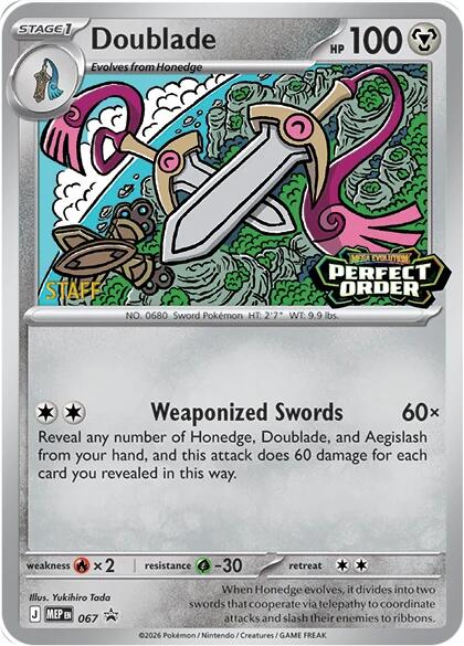 Doublade (067) [Staff] [Mega Evolution Promo] | I Want That Stuff Brandon
