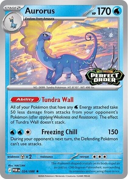 Aurorus (024/088) (Perfect Order Stamped) [Miscellaneous Cards] | I Want That Stuff Brandon