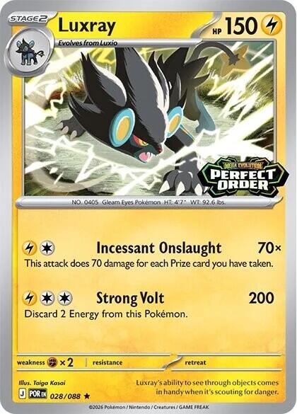 Luxray (028/088) (Perfect Order Stamped) [Miscellaneous Cards] | I Want That Stuff Brandon