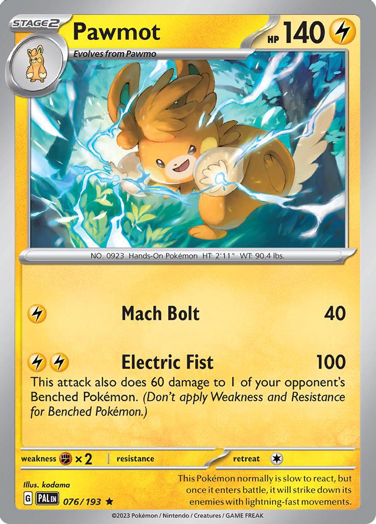 Pawmot (076/193) (Deck Exclusives) [Scarlet & Violet: Base Set] | I Want That Stuff Brandon