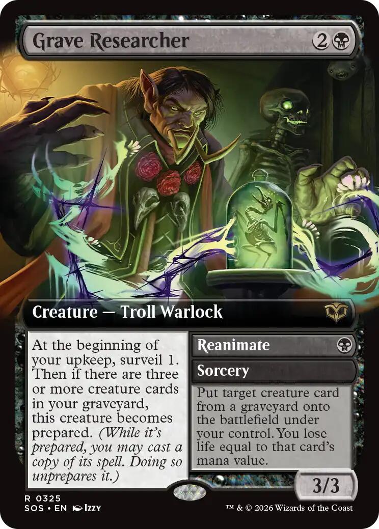 Grave Researcher (Extended Art) [Secrets of Strixhaven] | I Want That Stuff Brandon