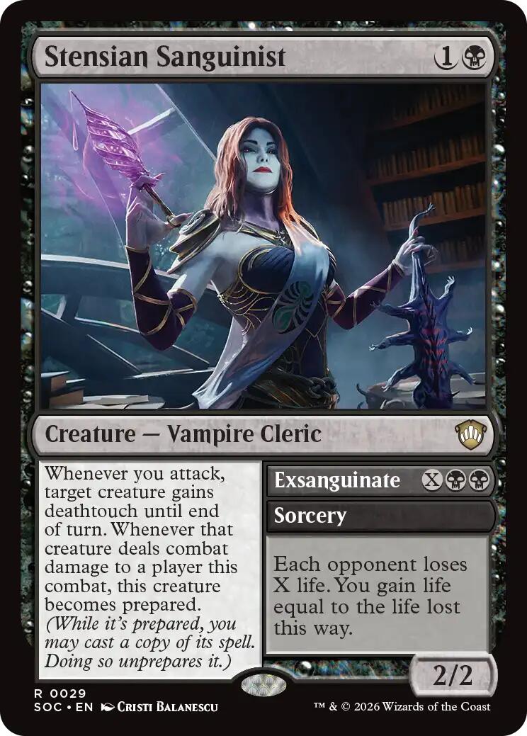 Stensian Sanguinist [Secrets of Strixhaven Commander] | I Want That Stuff Brandon