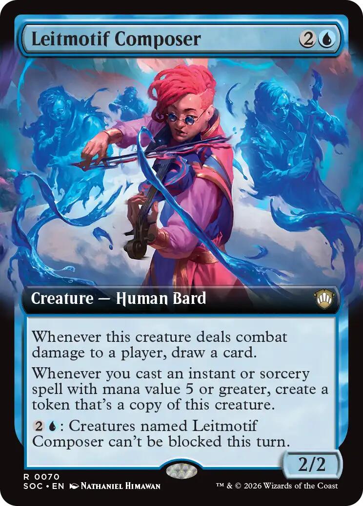 Leitmotif Composer (Extended Art) [Secrets of Strixhaven Commander] | I Want That Stuff Brandon