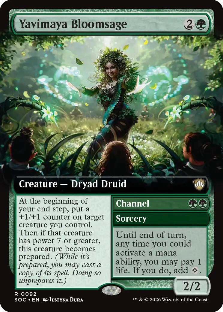 Yavimaya Bloomsage (Extended Art) [Secrets of Strixhaven Commander] | I Want That Stuff Brandon