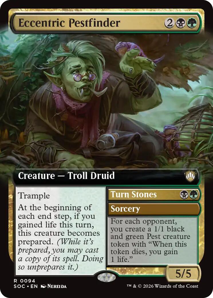 Eccentric Pestfinder (Extended Art) [Secrets of Strixhaven Commander] | I Want That Stuff Brandon