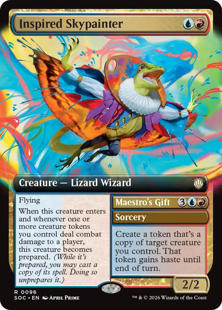 Inspired Skypainter (Extended Art) [Secrets of Strixhaven Commander] | I Want That Stuff Brandon