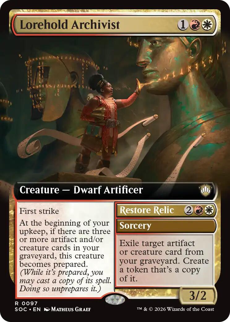 Lorehold Archivist (Extended Art) [Secrets of Strixhaven Commander] | I Want That Stuff Brandon