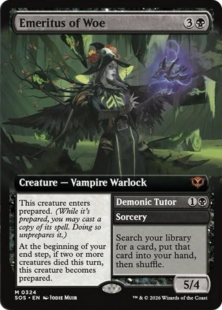 Emeritus of Woe (Extended Art) [Secrets of Strixhaven] | I Want That Stuff Brandon
