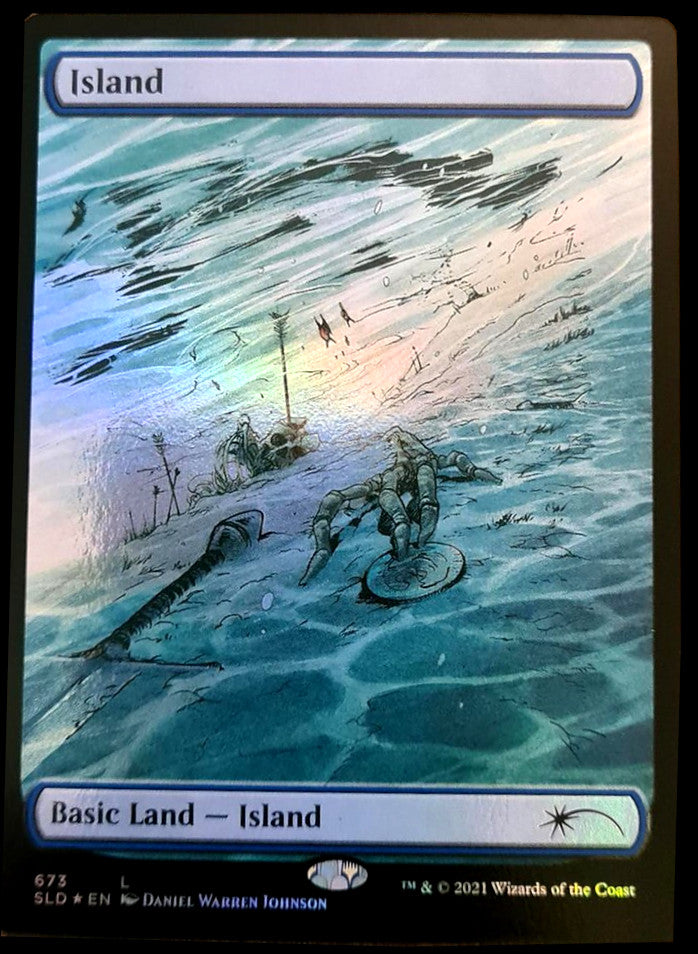 Island (673) [Secret Lair Drop Promos] | I Want That Stuff Brandon