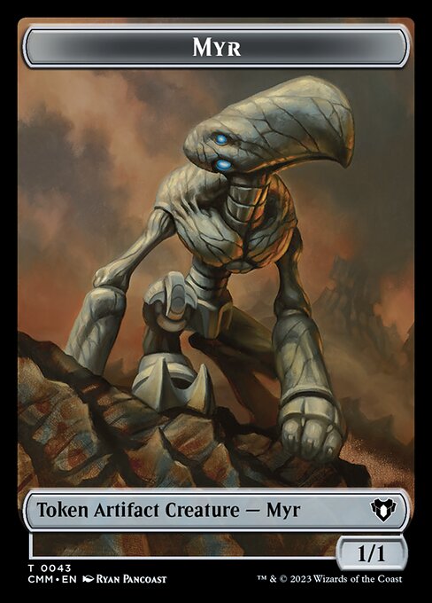 Eldrazi Spawn // Myr Double-Sided Token [Commander Masters Tokens] | I Want That Stuff Brandon