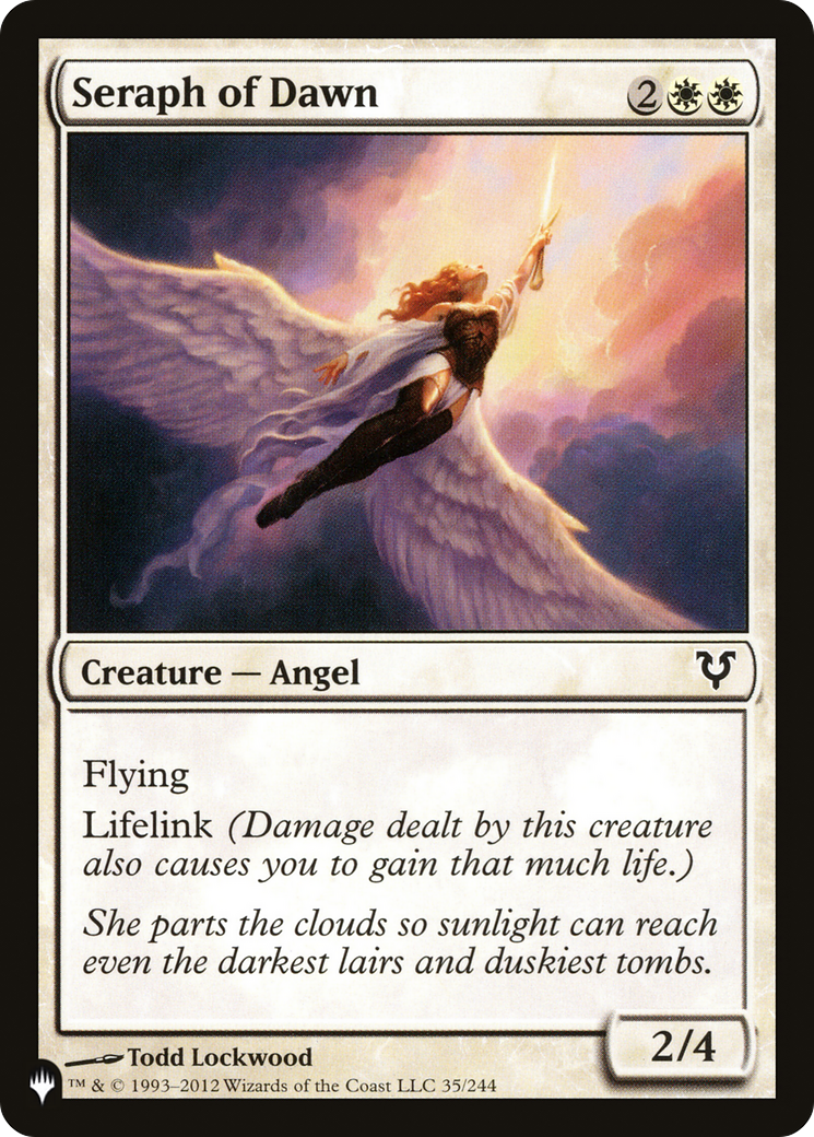 Seraph of Dawn [The List] | I Want That Stuff Brandon