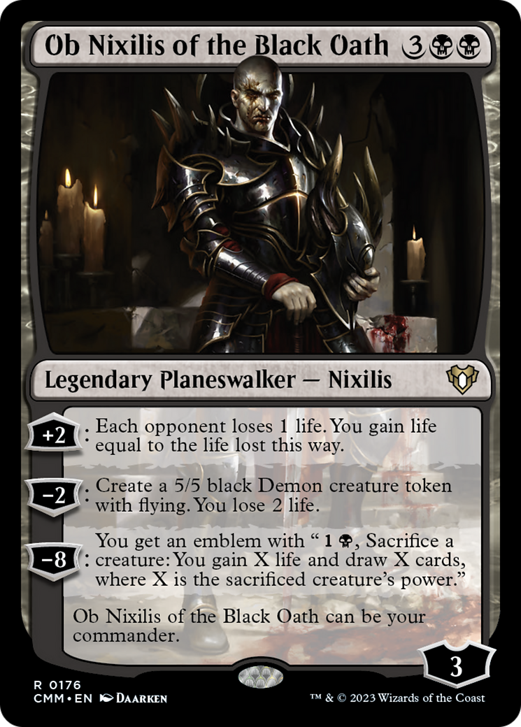 Ob Nixilis of the Black Oath [Commander Masters] | I Want That Stuff Brandon