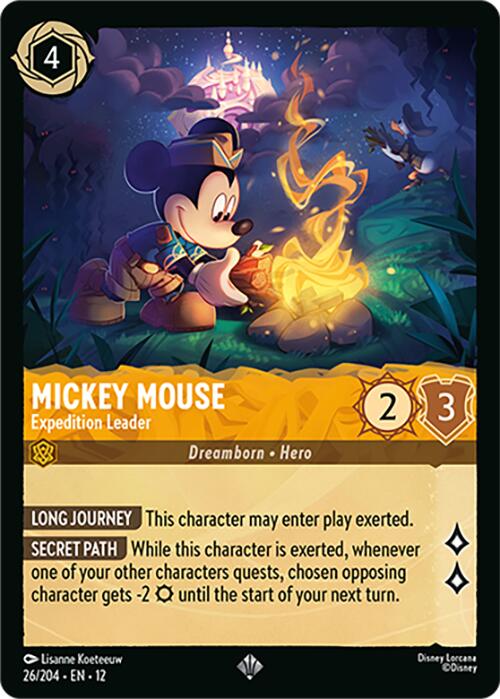 Mickey Mouse - Expedition Leader (26/204) [Wilds Unknown] | I Want That Stuff Brandon