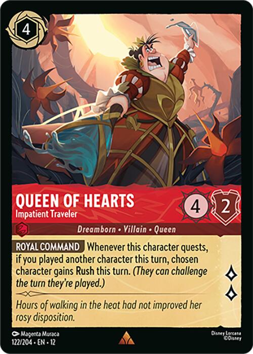 Queen of Hearts - Impatient Traveler (122/204) [Wilds Unknown] | I Want That Stuff Brandon