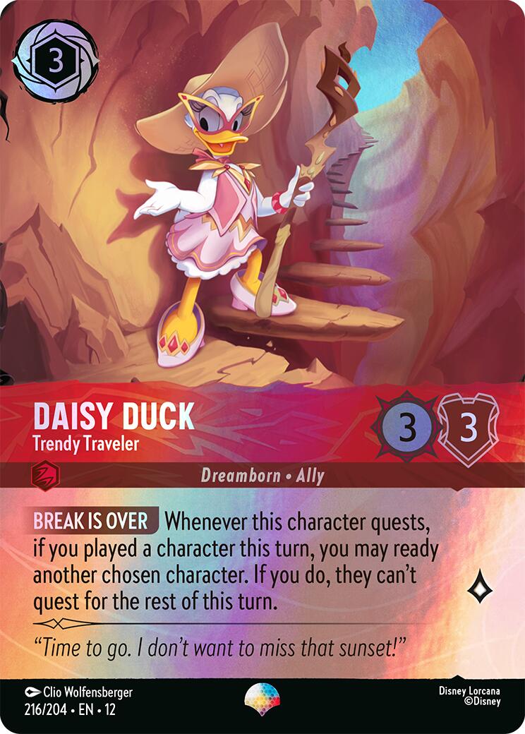 Daisy Duck - Trendy Traveler (Epic) (216/204) [Wilds Unknown] | I Want That Stuff Brandon