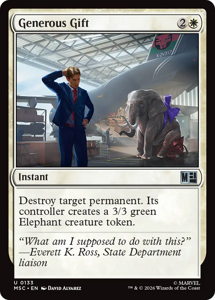 Generous Gift (Surge Foil) [Marvel Super Heroes Commander] | I Want That Stuff Brandon