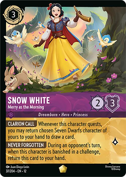 Snow White - Merry as the Morning (Foil) (37/204) [Wilds Unknown] | I Want That Stuff Brandon