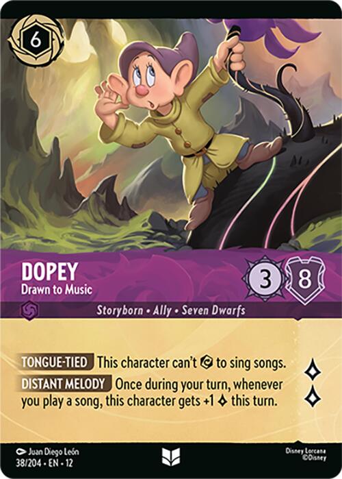 Dopey - Drawn to Music (Foil) (38/204) [Wilds Unknown] | I Want That Stuff Brandon