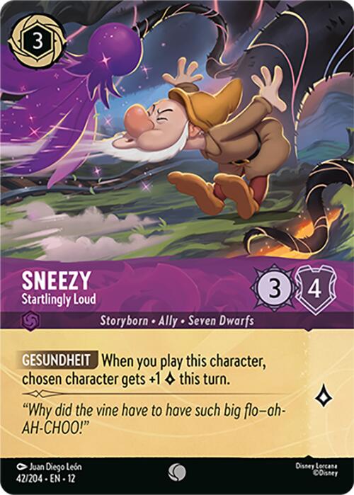 Sneezy - Startlingly Loud (Foil) (42/204) [Wilds Unknown] | I Want That Stuff Brandon