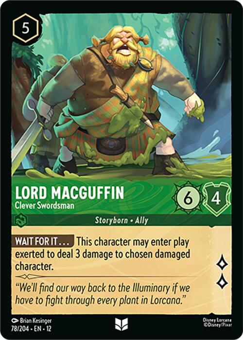 Lord MacGuffin - Clever Swordsman (78/204) [Wilds Unknown] | I Want That Stuff Brandon