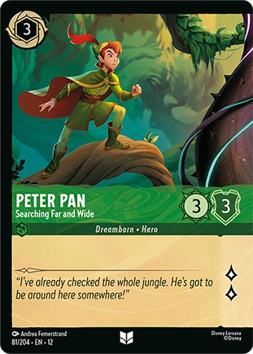 Peter Pan - Searching Far and Wide (Foil) (81/204) [Wilds Unknown] | I Want That Stuff Brandon