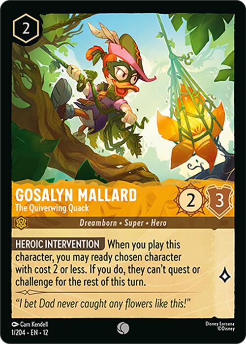 Gosalyn Mallard - The Quiverwing Quack (1/204) [Wilds Unknown] | I Want That Stuff Brandon