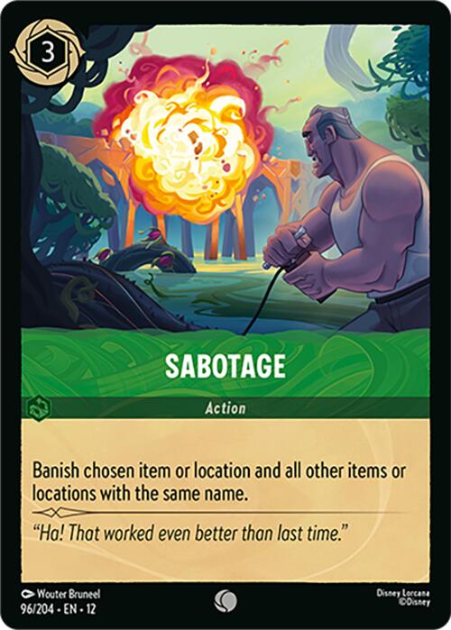 Sabotage (96/204) [Wilds Unknown] | I Want That Stuff Brandon