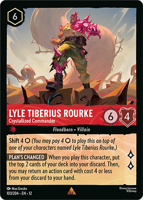 Lyle Tiberius Rourke - Crystallized Commander (103/204) [Wilds Unknown] | I Want That Stuff Brandon
