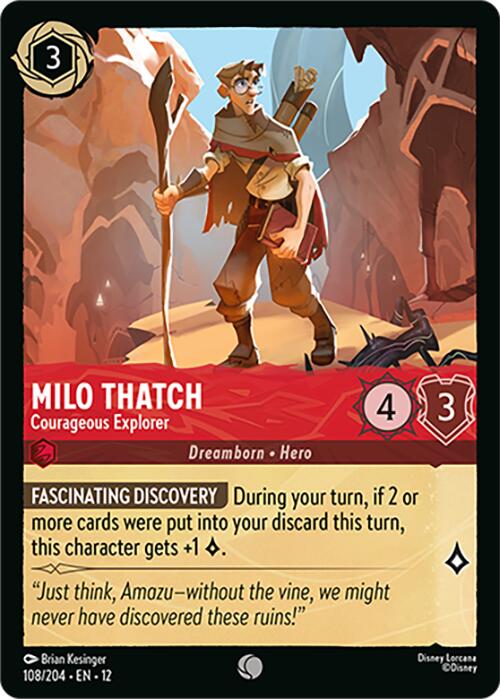 Milo Thatch - Courageous Explorer (108/204) [Wilds Unknown] | I Want That Stuff Brandon