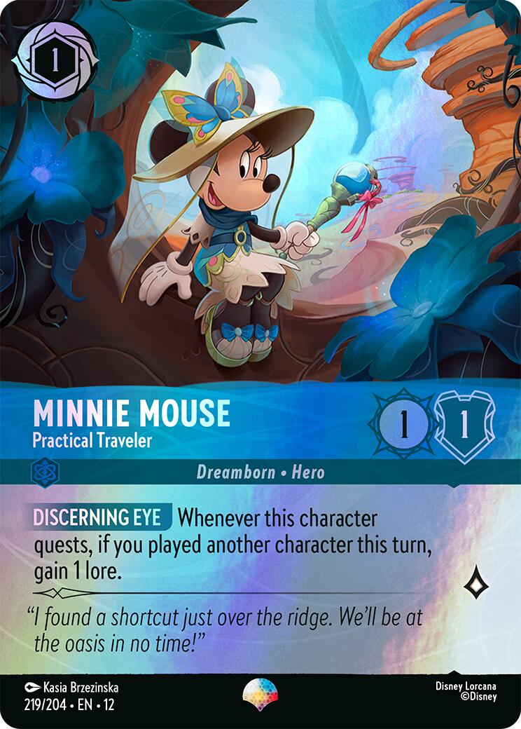 Minnie Mouse - Practical Traveler (Epic) (219/204) [Wilds Unknown] | I Want That Stuff Brandon