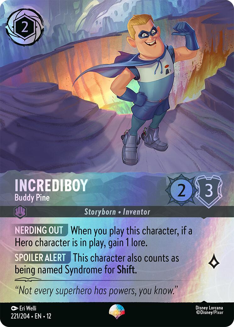 Incrediboy - Buddy Pine (Epic) (221/204) [Wilds Unknown] | I Want That Stuff Brandon