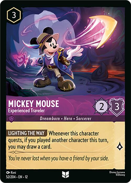 Mickey Mouse - Experienced Traveler (52/204) [Wilds Unknown] | I Want That Stuff Brandon