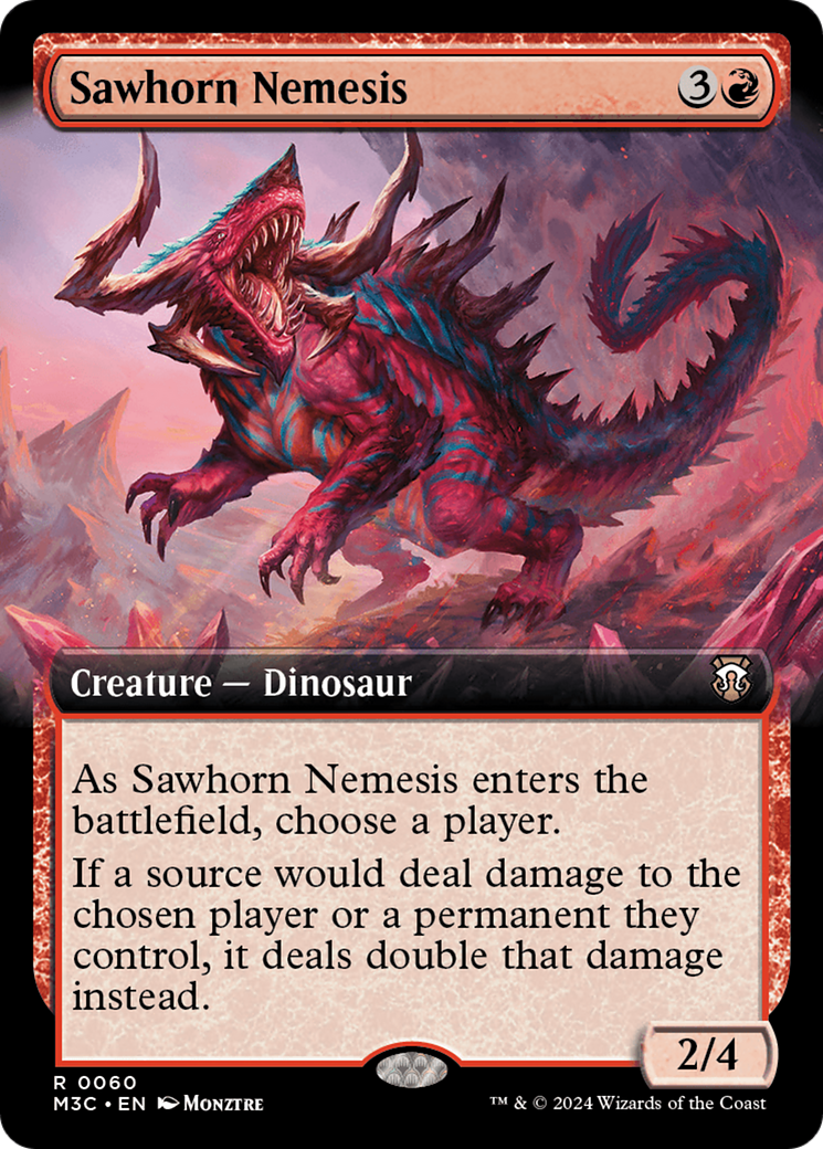 Sawhorn Nemesis (Extended Art) [Modern Horizons 3 Commander] | I Want That Stuff Brandon