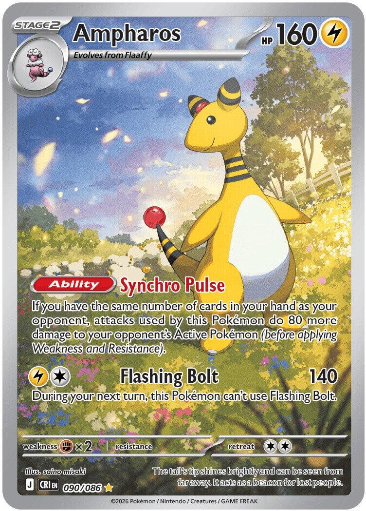 Ampharos (090/086) [Mega Evolution: Chaos Rising] | I Want That Stuff Brandon